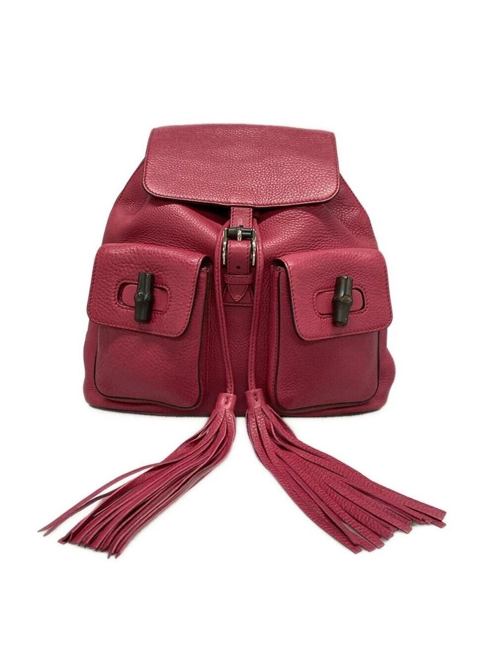 GUCCI Bamboo Pink Leather Backpack bran693-100425